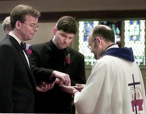 First Same-Sex Marriage in Toronto on January 14, 2001.